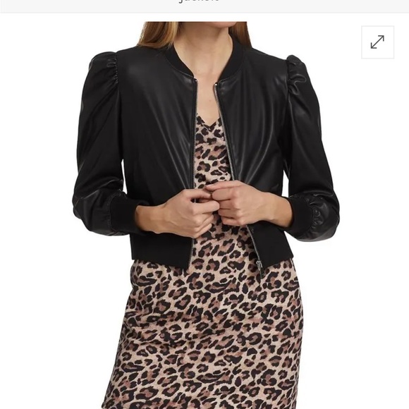 Generation Love Jackets & Blazers - Generation Love Vegan Leather Puff Sleeve Tinsley Jacket